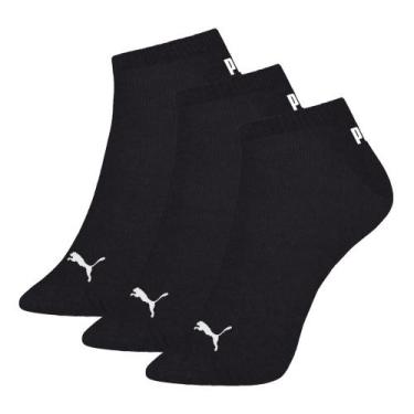 Imagem de Meia Puma Sapatilha Masculina 4520.001 C/3, Preto, Preto, Preto, 39-43