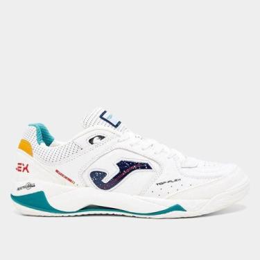 Imagem de Chuteira Futsal Joma Top Flex Plus, Branco, 39