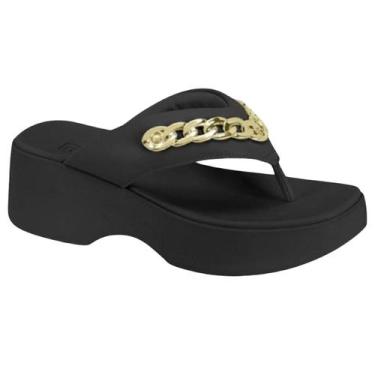 Imagem de Tamanco moleca plataforma corrente 5503.117, Preto, 36