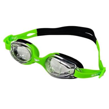 Imagem de Óculos de Natação Infantil Speedo Olympic Praia Piscina Verde, Verde, 