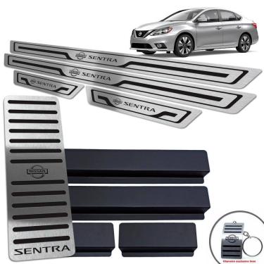 Imagem de Soleiras + Descanso Sentra 2017 A 2020 Preto Baixo Relevo