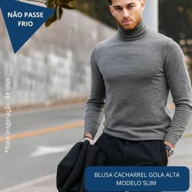 Imagem de Blusa Masculina Cacharrel Suplex Gola Alta Manga Comprida Segunda Pele