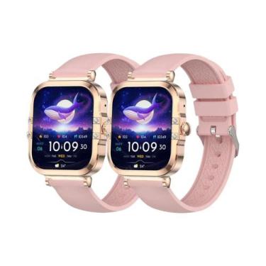 Imagem de Relógio Inteligente Feminino NFC Com Tela AMOLED, Monitor De Frequênci