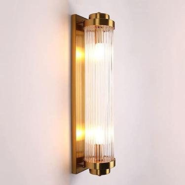 Imagem de Luminária de parede de cristal ajustável, luminária de parede de metal dourado, luminária de parede interna de estilo luxuoso, luminária de parede pós-moderna, luminária de parede para cabec