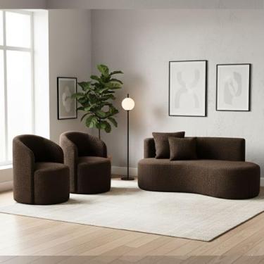 Imagem de Conjunto Decorativo 02 Poltronas + Sofá Curvo Orgânico Nature Gaia Bou