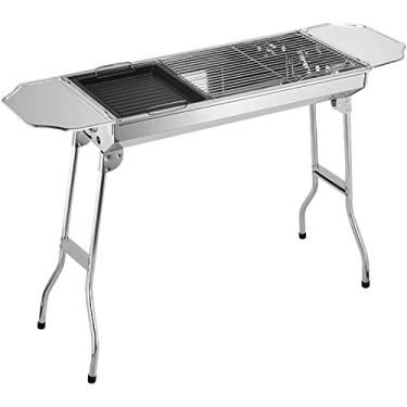 Imagem de Fogão portátil a gás para churrasco, pátio, acampamento, piquenique, churrasco, adequado para pessoas, mesa de carvão