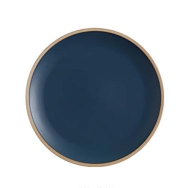 Imagem de Prato de jantar de cerâmica, pratos redondos modernos para sobremesa, pratos leves de grés para micro-ondas e lava-louças