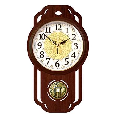 Imagem de ZYHSIJOBAS Decoração de parede de metal para casa, relógio de parede para decoração de sala de estar, relógio de parede, decoração criativa relógios de parede artísticos