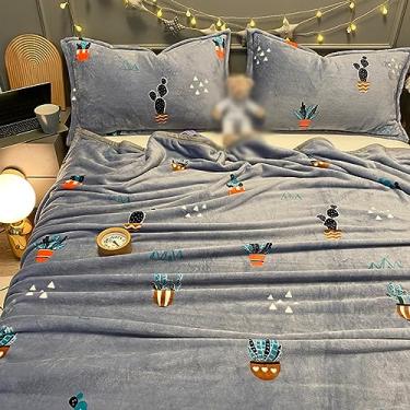 Imagem de Cobertor, único, quente, microfibra, cobertor de colo, elegante, semi-duplo, cobertor de pele, macio (cor 18, 230 * 250 cm)