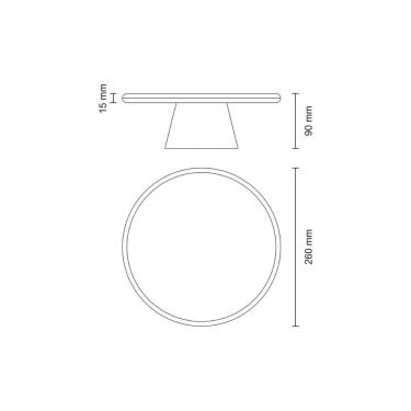 Imagem de Suporte para Bolo Tramontina Provence em Madeira Teca 26x9 cm