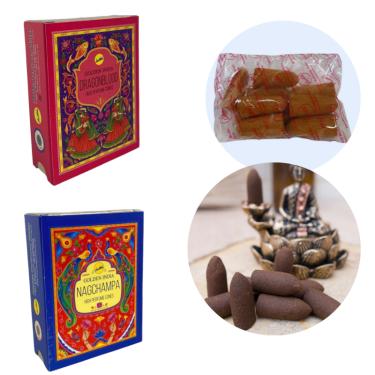 Imagem de Incenso Cascata Indiano Atria 10 Cones - Selecione Aroma