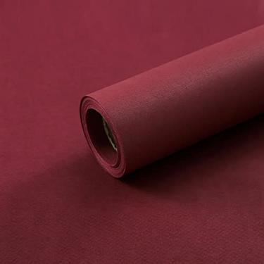 Imagem de LWFyyds Korean solid color kraft paper roll, flower wrapping paper, bouquet material, gift wrapping paper - Red