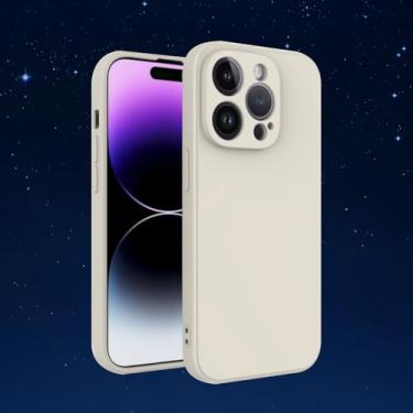 Imagem de Capa protetora de TPU fina e leve e macia com recursos à prova de choque e resistente a arranhões para smartphones (branco, iPhone14Promax)