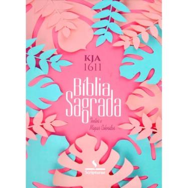 Imagem de Bíblia King James 1611, Edição Espiral com Textos Coloridos e Mapas, Sistema de Estudo por Cores, Textos Especiais em Azul, Verde e Vermelho