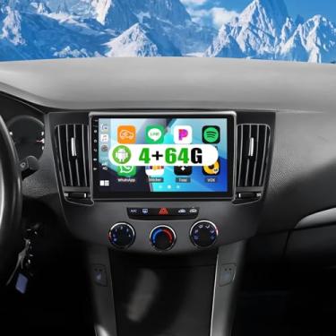 Imagem de [4 + 64 G] Android 13 estéreo automotivo para Hyundai Sonata NF 2009 2010 com carro sem fio e Android Auto, rádio de carro de 23 cm com conexão espelhada, Bluetooth, FM/RDS WiFi, GPS, EQ, DSP SWC +