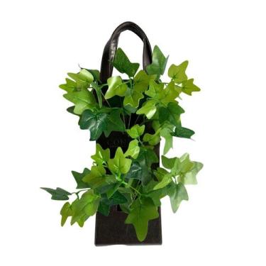 Imagem de Kit 7 Buquês deFolhagem Artificial 35cm plantas artificiais de parede 