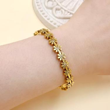 Imagem de Pulseira, design clássico acessível para uso diário, pulseira de zircônia cúbica brilhante para mulheres, joias versáteis para eventos casuais ou formais, Medium, Aço inoxidável, Sem Pedra Preciosa