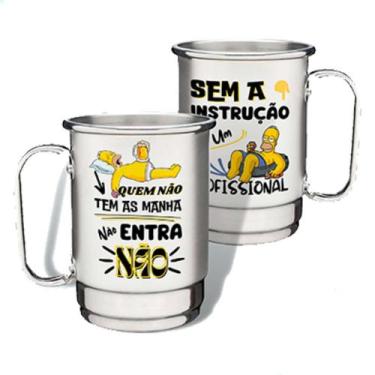 Imagem de Caneca Alumínio Personalizada Coleção Frases Vários Modelos - Sublimiu