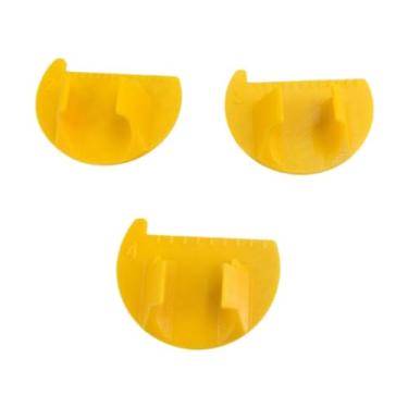 Imagem de Dualoai 3x Medidor de costura de costura conjunto de ferramentas de costura Medidor de ponto de régua para artesanato, Amarelo