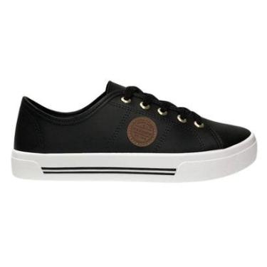 Imagem de Tênis Casual Feminino Moleca 5667.302 Preto-Feminino