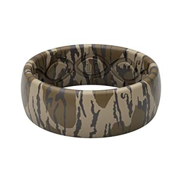 Imagem de Groove Life Anel de casamento de silicone para homens – anéis de borracha respirável para homens, cobertura vitalícia, design exclusivo, anel masculino de ajuste confortável – Camuflagem original carvalho musgo, Bottomland, 9