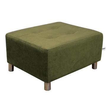 Imagem de Puff Decorativo Quadrado Para Descanço Nero Matrix Suede Capuccino