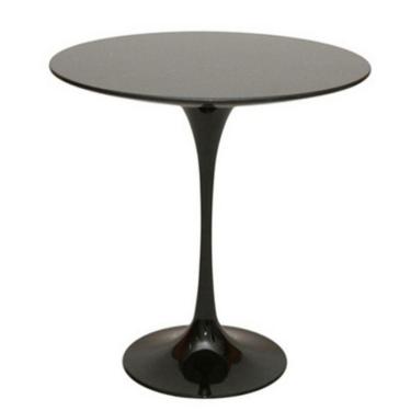 Imagem de Mesa Lateral Tulipa Saarinen Redonda 41 cm Laqueada Preto