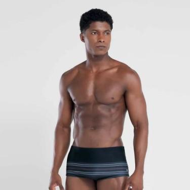 Imagem de Sunga Estampada Listra Mash - 303.73, Preto, G