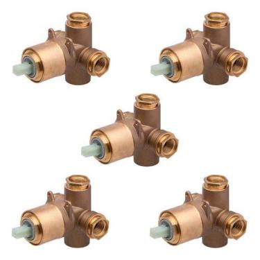 Imagem de Kit 5 Pc Base Monocomando Misturador Chuveiro 1/2 3/4 Docol