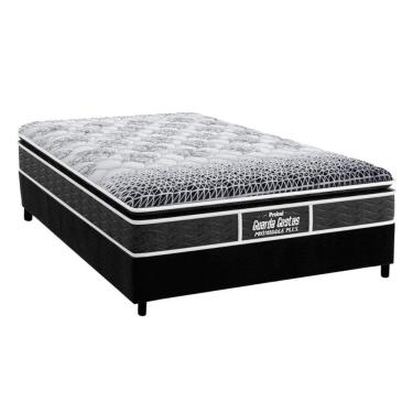 Imagem de Cama Box Casal: Colchão Ortopédico Probel D28/Ep Guarda Costas Prómiddle Plus + Base Black(138X188)