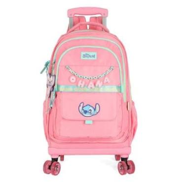 Imagem de MOCHILA LUXCEL INFANTIL STITCH OHANA COM RODAS MC50082SC-Feminino