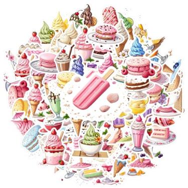 Imagem de 70 peças de sorvete, sobremesas, doces, adesivos de brinquedo, sorvete, doces, para guitarra, faça você mesmo, skate, laptop, bagagem, decoração, notebook, bagagem, copo para celular