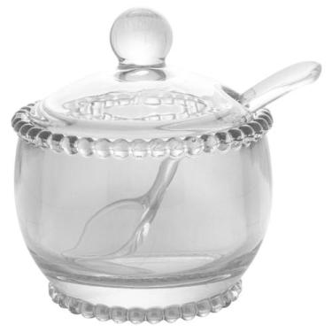 Imagem de Açucareiro Pearl Clear 200 ml com Colher Wolff