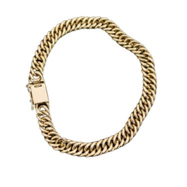 Imagem de Pulseira Grumet Duplo Ocada Trava Lateral 8mm Moeda Antiga