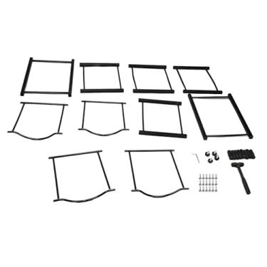 Imagem de SUNGOOYUE Rack de Jarro Refrigerador à Prova de Ferrugem, Pés Ajustáveis, Prateleira Higiênica para Uso Doméstico e Escritório, 105 X 33 X 34 Cm