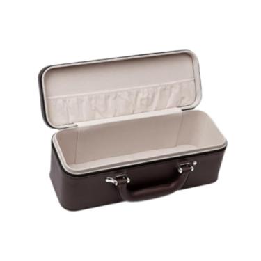 Imagem de Dynwave Caixa expositora de joias com fecho de zíper, ideal para exibir pulseiras, colares e braceletes em feiras e lojas de varejo, CafÉ