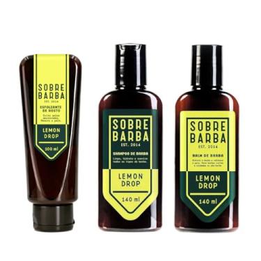 Imagem de Sobrebarba - Trio Esfoliante, Shampoo e Balm de Barba - Lemon Drop