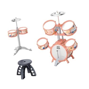 Imagem de Luwecf Conjunto de Bateria de Percussão Infantil com Banco para Exploração Musical , Estilo D