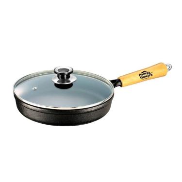 Imagem de Frigideira Tradição Ferro Cabo Madeira Panelamineira Tv 22cm