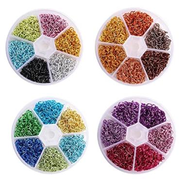 Imagem de Yinhing Conjunto de Pingente de Design de Nail Art Com Anéis de Metal 3D DIY Joias Artesanais Decorações de Joias de Unhas Kit Completo de Piercing 3D para Projetos Exclusivos de Nail Art (Cores sortidas #36)