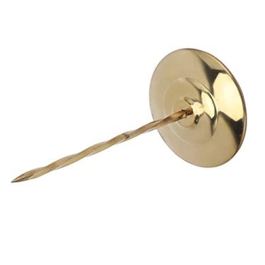 Imagem de ZAWELIYO Suporte de Recibo Antiderrapante de Aço Inoxidável para Restaurante, Garfo de Conta Resistente para Restaurantes, Bares, Cozinhas, Escritórios (haste espiral dourada)