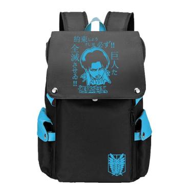 Imagem de Mochila Attack on Titans Levis Ackermans Cartoon Kids