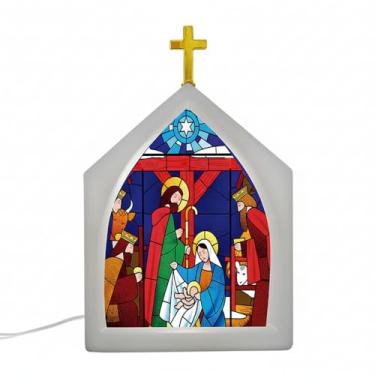 Imagem de Luminária Vitral Capela de Natal
