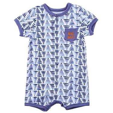 Imagem de Macacão Asher and Olivia para bebês meninos com manga curta, Geo Nautical Stripes, 6-9 Months