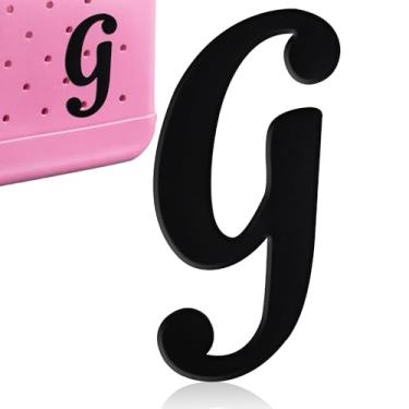 Imagem de CTOHN Berloques de letras para bolsa Bogg, acessórios decorativos de inserção de letras do alfabeto para bolsa de praia, Plástico, Sem pedras preciosas