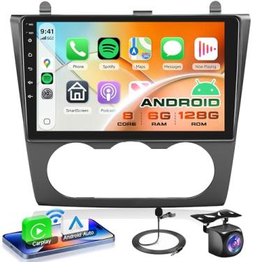 Imagem de Rimoody Rádio Automotivo 8Core 6G+128G Para Nissan Altima 2008, 2009, 2010, 2011, 2012, Carplay, Estéreo Com Android Auto Mirror Link, Tela Sensível Ao Toque De 9'', Gps, Wi-Fi, Equalizador Fm/Rds,