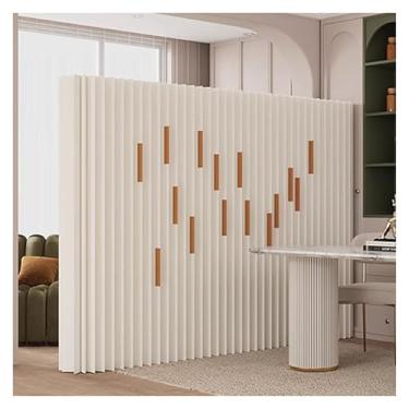 Imagem de Room divider Tela de papel de escritório com partição temporária independente, painel de parede de acordeão escalável e deformável(5X1.6M/16.4X5.2FT)