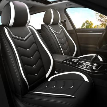 Imagem de ADERN Capas de assento de carro para Honda Accord 2000-2025, capa de assento de carro de couro napa premium, capas de assento esportivas elegantes, conjuntos de capas de assento de automóvel (padrão 2