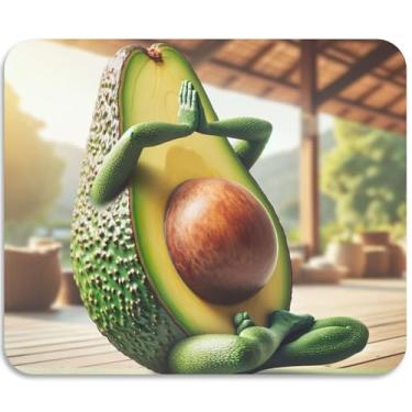 Imagem de Escorredor de pratos engraçado abacate yoga escorredor de pratos de secagem rápida estampas fofas para balcão de cozinha 50 cm x 40 cm