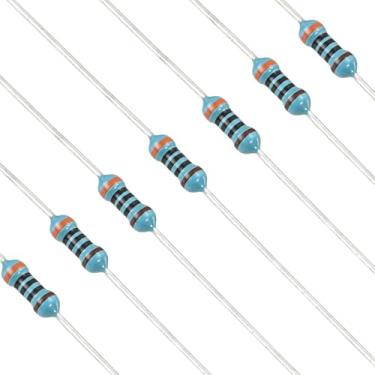 Imagem de YOKIVE 100 peças de resistores de 300 Ohm, resistor fixo de filme metálico de 1/4W (0,25 W), resistores de tolerância +/-1%, certificado ROHS